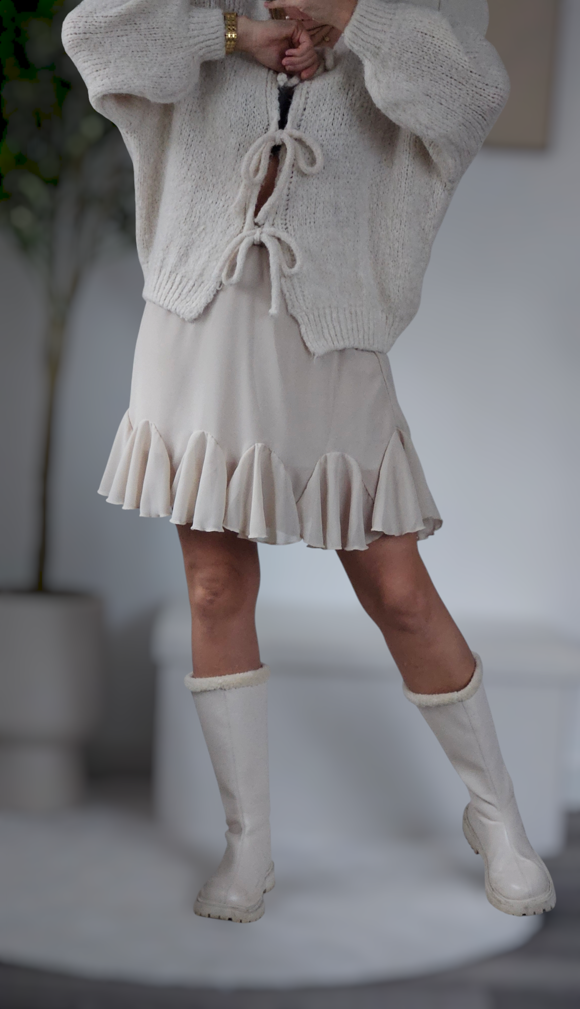 Eleganter Volantrock