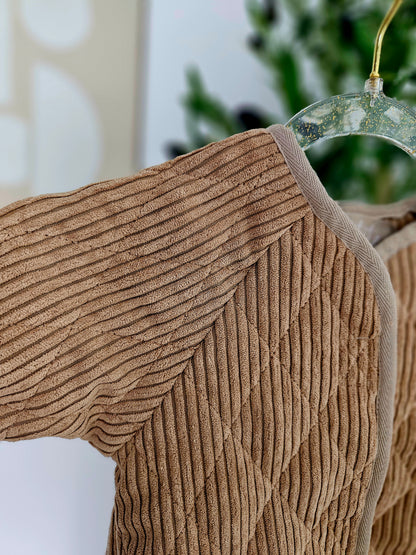 Stylische Cordjacke im Oversized-Look