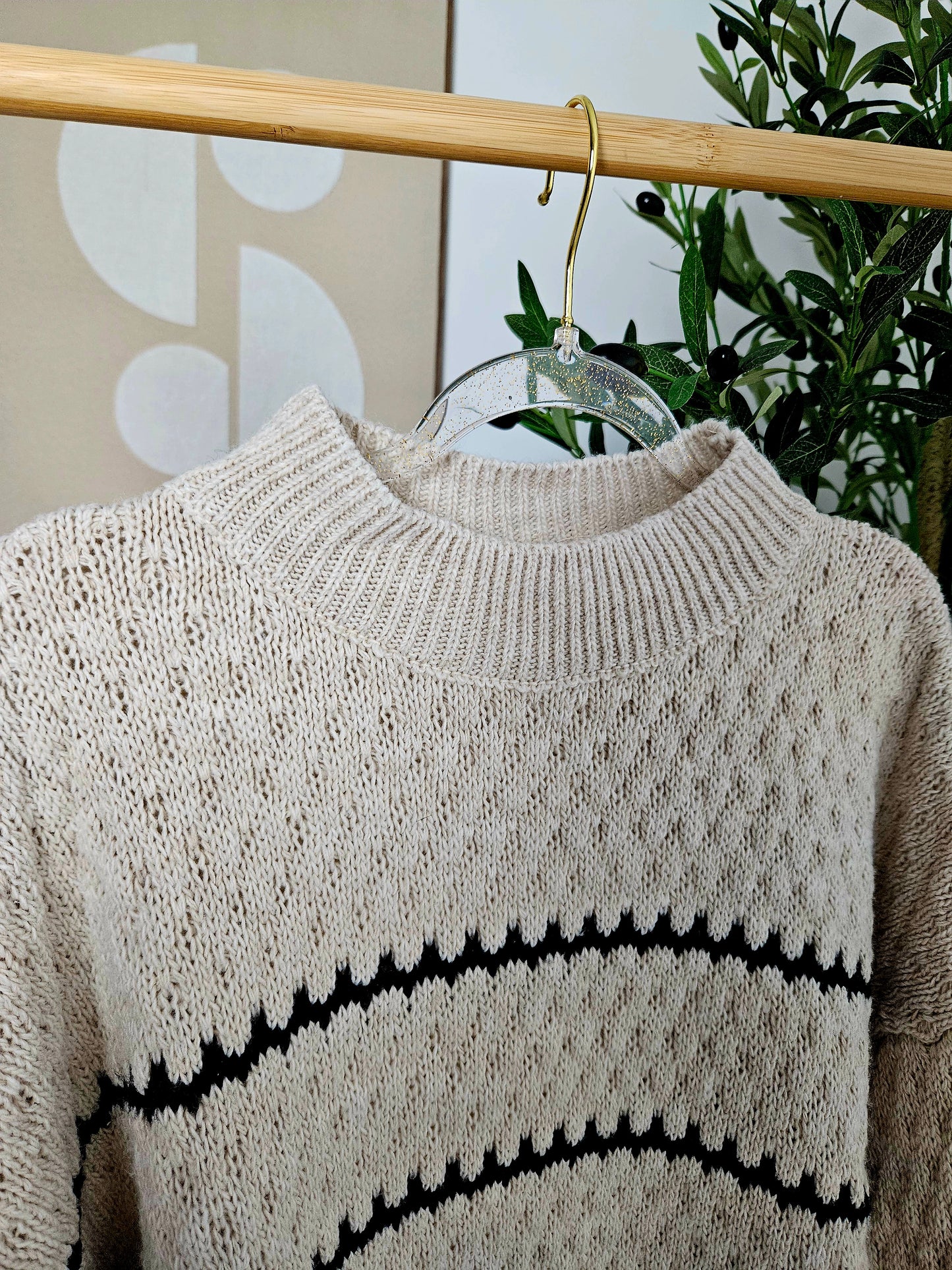 Gemütlicher Oversized-Pullover mit grafischem Muster