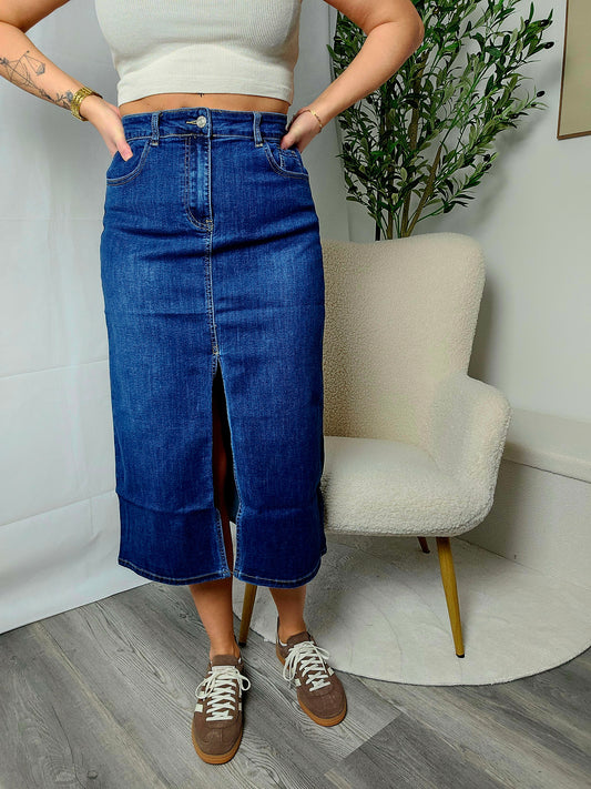 Jeansrock aus Stretchstoff