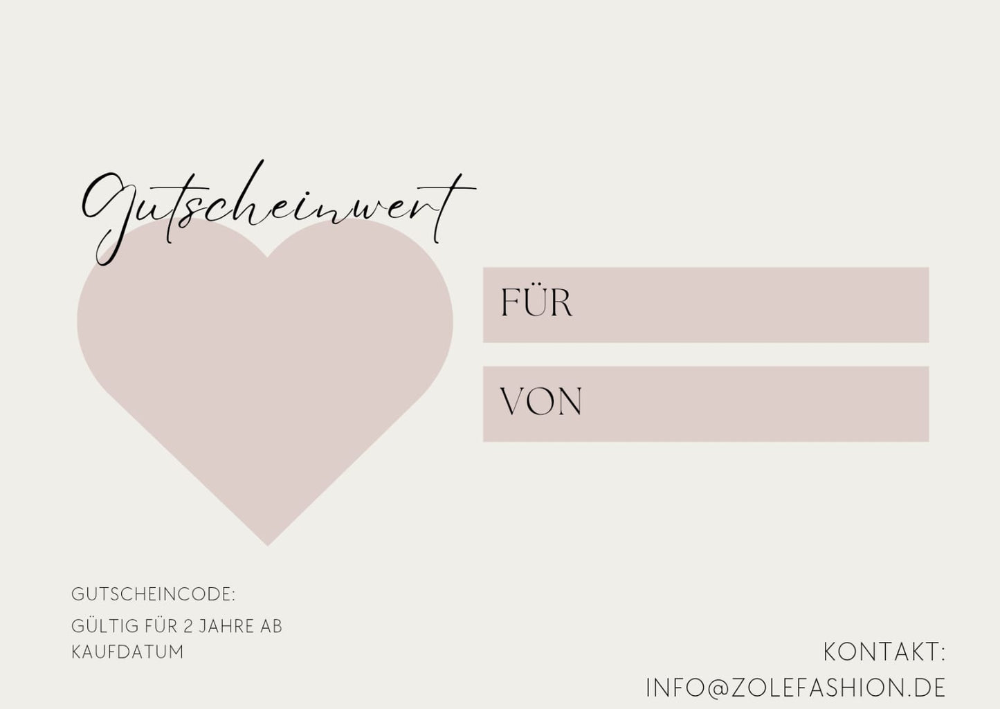 ZoléFashion Gutschein