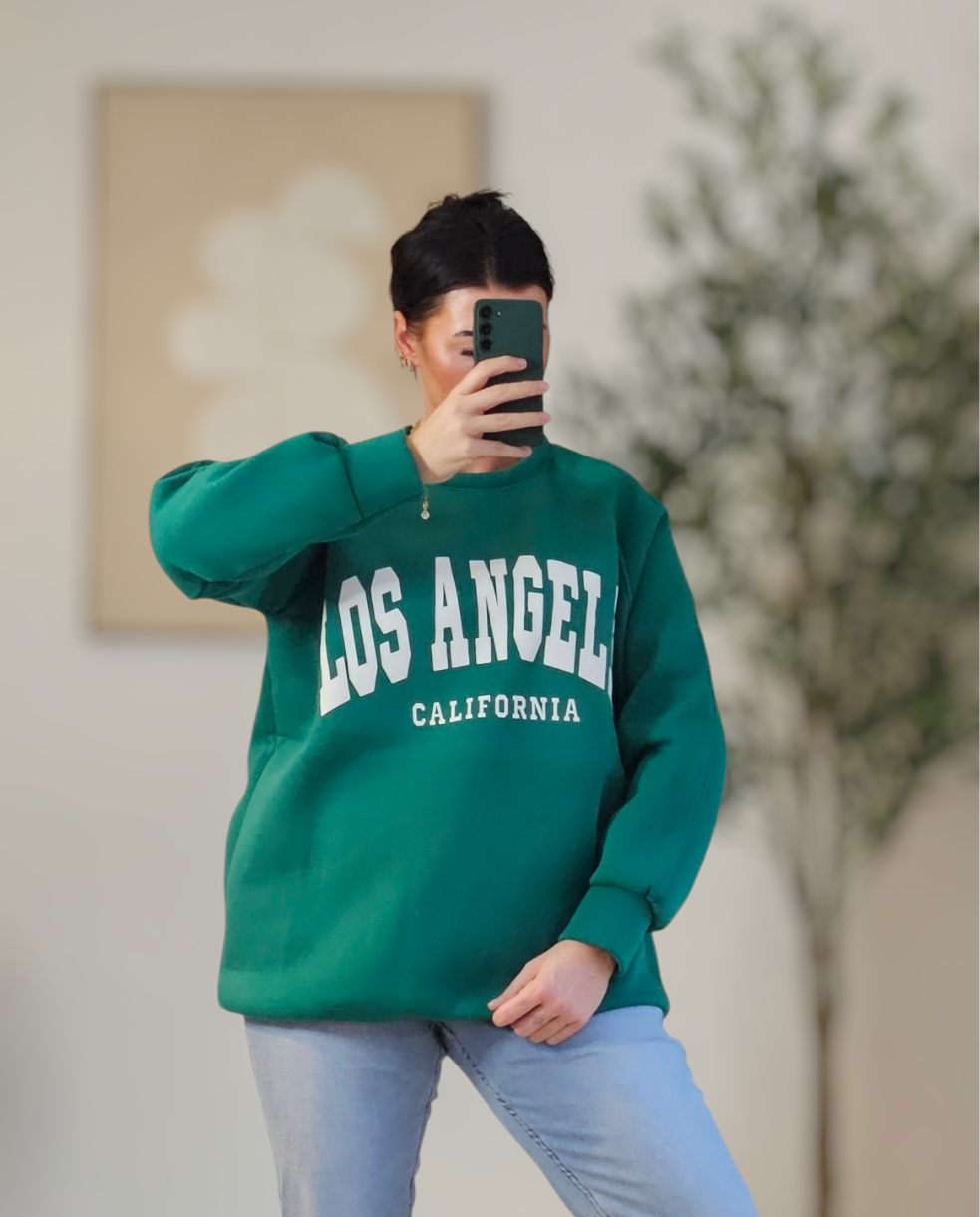 Sweatshirt mit Los Angeles Schriftzug