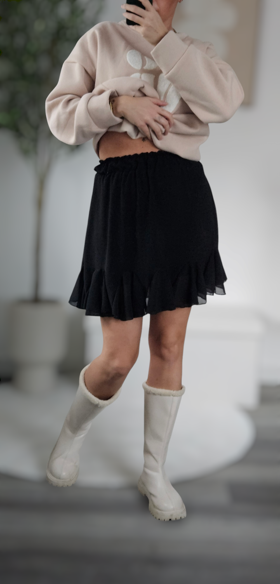 Eleganter Volantrock