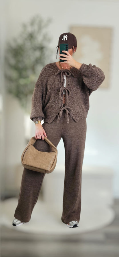 Cardigan mit Schleifen