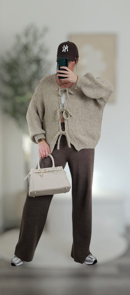 Cardigan mit Schleifen