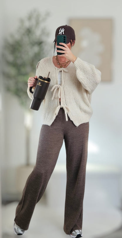 Cardigan mit Schleifen