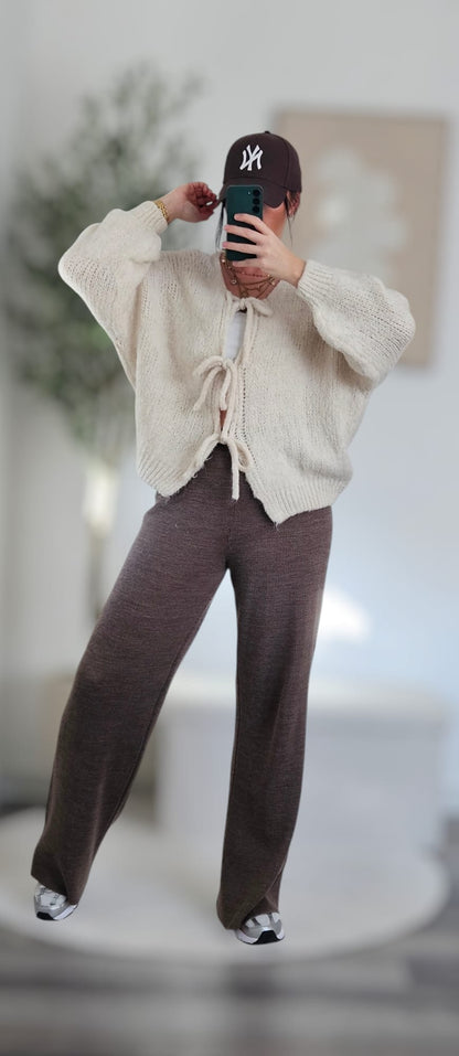 Cardigan mit Schleifen