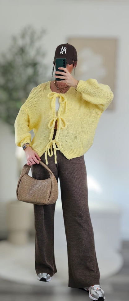 Cardigan mit Schleifen