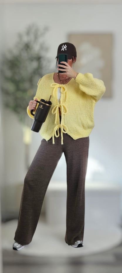 Cardigan mit Schleifen