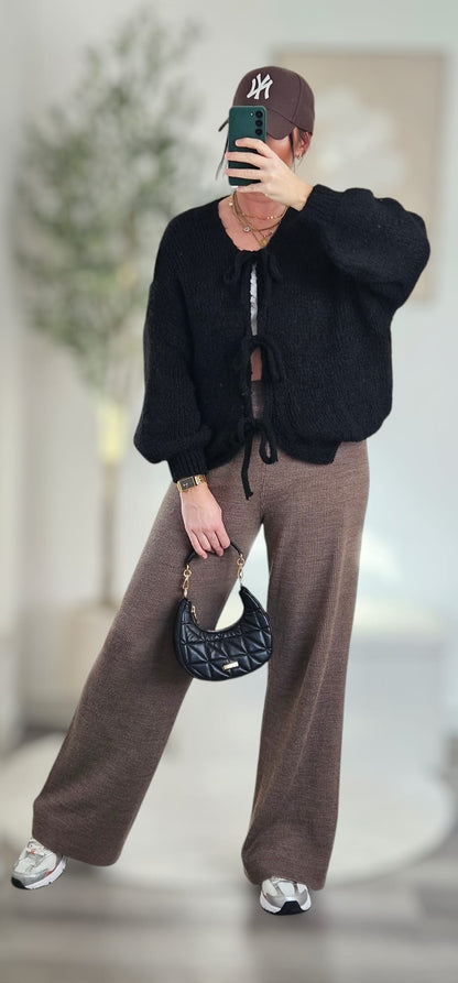 Cardigan mit Schleifen