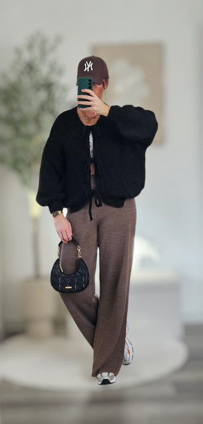 Cardigan mit Schleifen